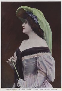 La Chauve-SourisのキャロラインとしてのMademoiselle Thevenet（カラー写真）